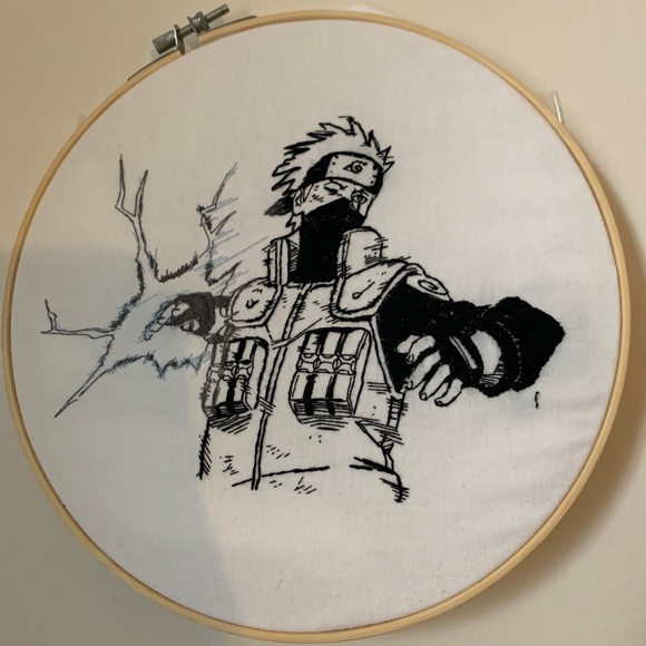 🍥Handmade Kakashi Embroidery 🍥 - Picture 6 of 6